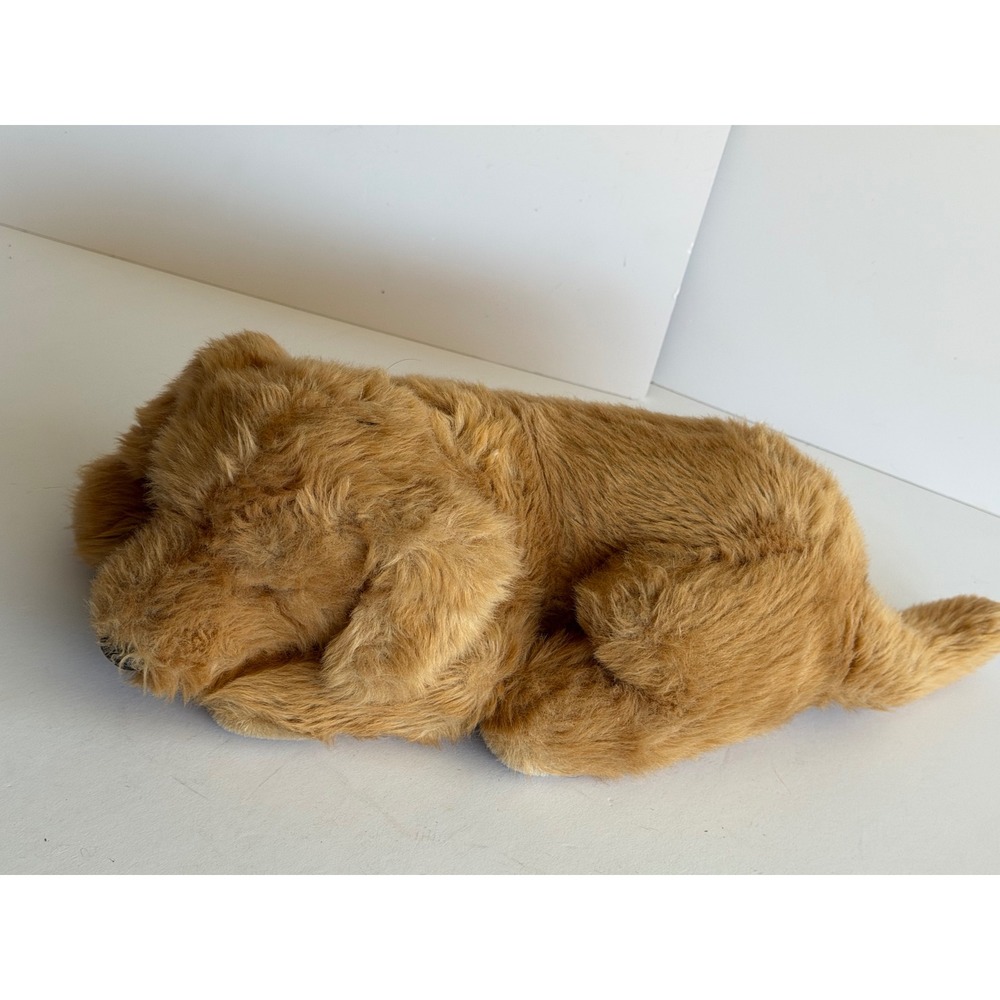 Vintage 1998 Mary Meyer Sleeping Golden Retriever Lab Puppy Dog Plush 13" Tan